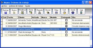 Moyex - Listado ordenes trabajo Moyex - Listado ordenes trabajo
