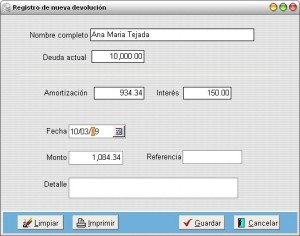 PrestacobPro - Devolucion PrestacobPro - Devolucion