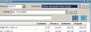Casilla para identificar el vendedor Casilla para identificar el vendedor