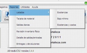 AlvendiCM: Menú de reportes AlvendiCM: Menú de reportes