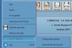 Menú de Archivos