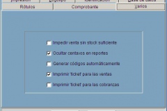 Opciones de Configuración