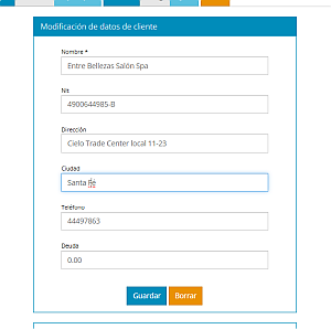 Ficha de clientes